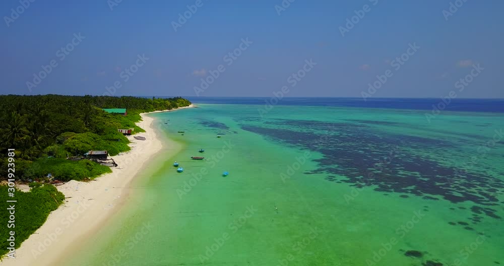 Polluted water of tropical island's shore close to yellow bay where fishing boats anchored in Malysia Polluted water of tropical island's shore close to yellow bay where fishing boats anchored in Malysia
