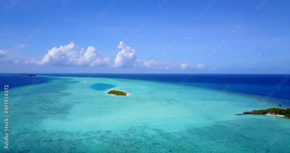 Paradise brighten seascape of wide turquoise lagoon surrounding small islands under blue purple sky of Philippines Paradise brighten seascape of wide turquoise lagoon surrounding small islands under blue purple sky of Philippines