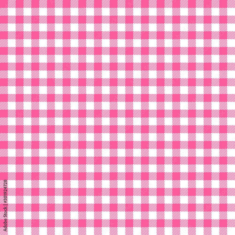 Pink Gingham seamless pattern. Pink Gingham seamless pattern.