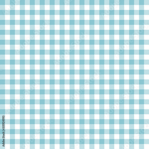 Wallpaper Mural Blue Gingham seamless pattern. Torontodigital.ca