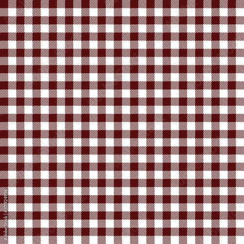 Red Gingham seamless pattern.