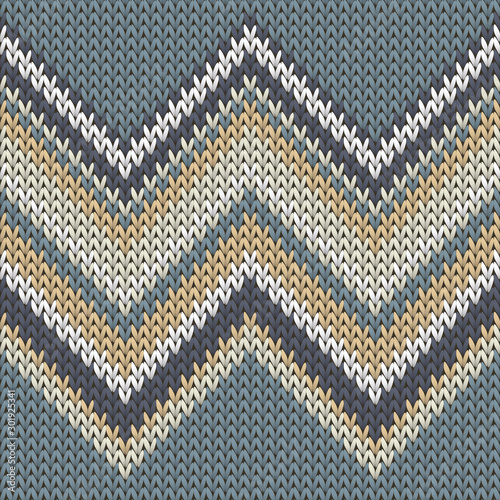Trendy zig zal lines knit texture geometric 