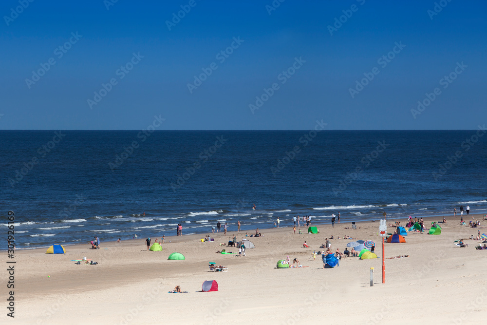  the beach of Egmond, North sea,  Holland, Netherlands