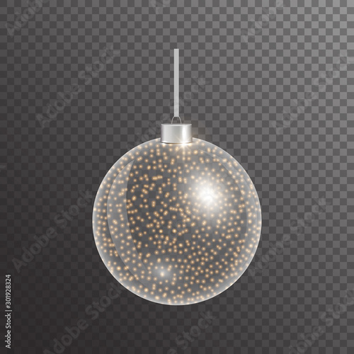 Shining christmas ball