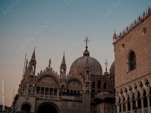basilica of peter and st paul, at dusk