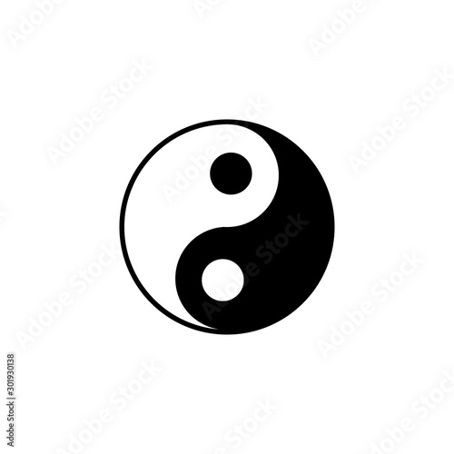 Yin Yang Simbol Flat