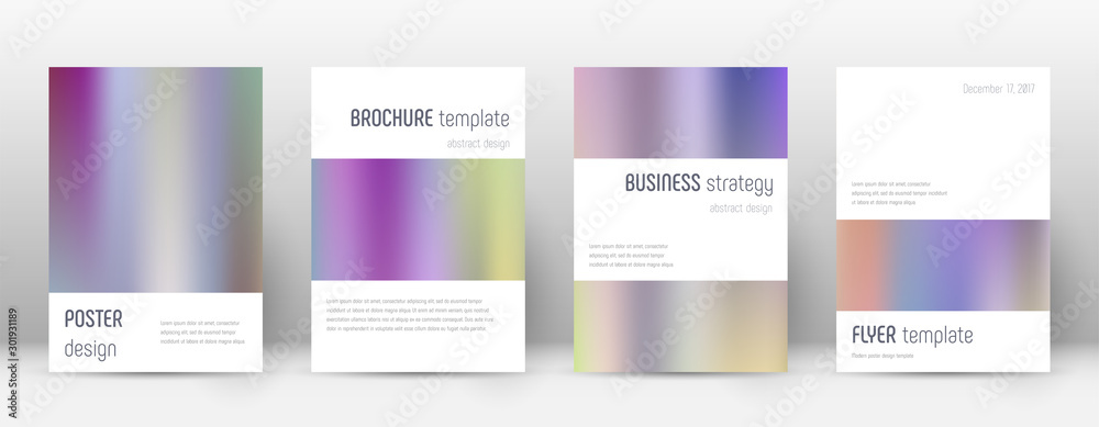 Flyer layout. Minimalistic lively template for Bro