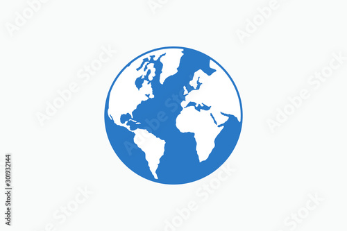 vector of globe map eps format