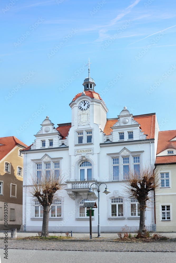City hall building in Ostritz city Germany