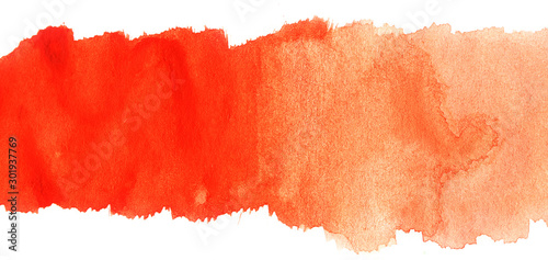 Abstract strokes of watercolor red paint for background