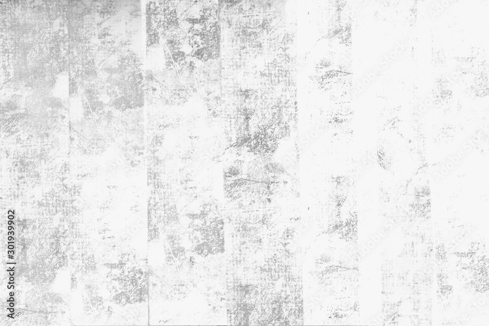 Fototapeta premium Concrete wall white grey color for background. Old grunge textures with scratches and cracks. White painted cement wall texture.