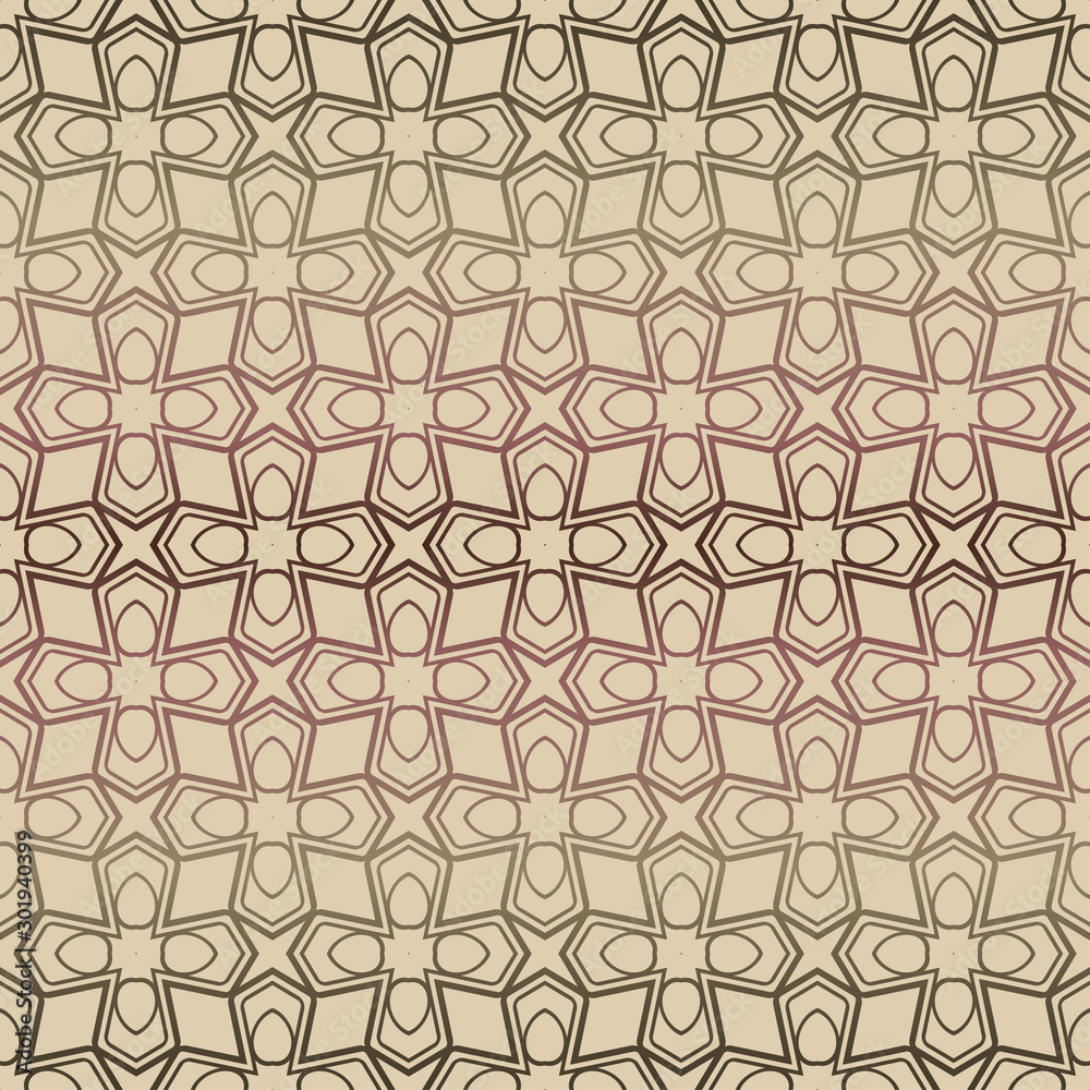 Decorative seamless geometric pattern with mojdern ornament. Vector decoration for fashion print, interior, design Decorative seamless geometric pattern with mojdern ornament. Vector decoration for fashion print, interior, design