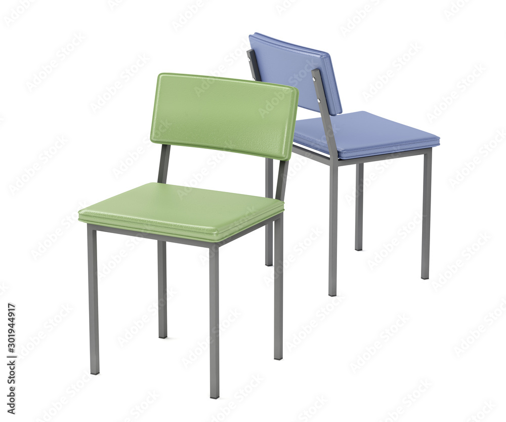 Two chairs with different colors Two chairs with different colors