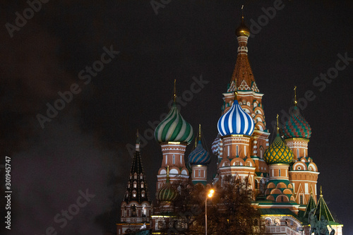 st basils cathedral at night moscow russia