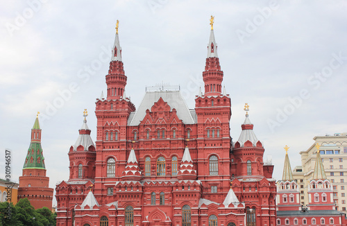 State Historical Museum on the Red Square in Moscow, Russia 