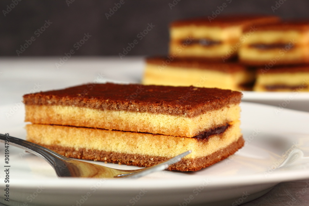 Sponge cake with cocoa filling Sponge cake with cocoa filling