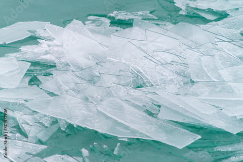 Wallpaper Mural Broken ice on lake Balaton at winter Torontodigital.ca