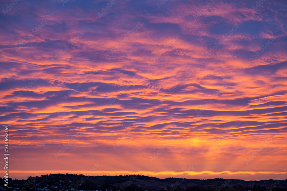beautiful sunrise in the south of France beautiful sunrise in the south of France