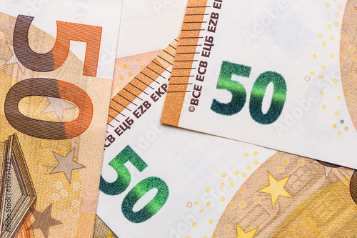 Euro money closeup isolated background. photo