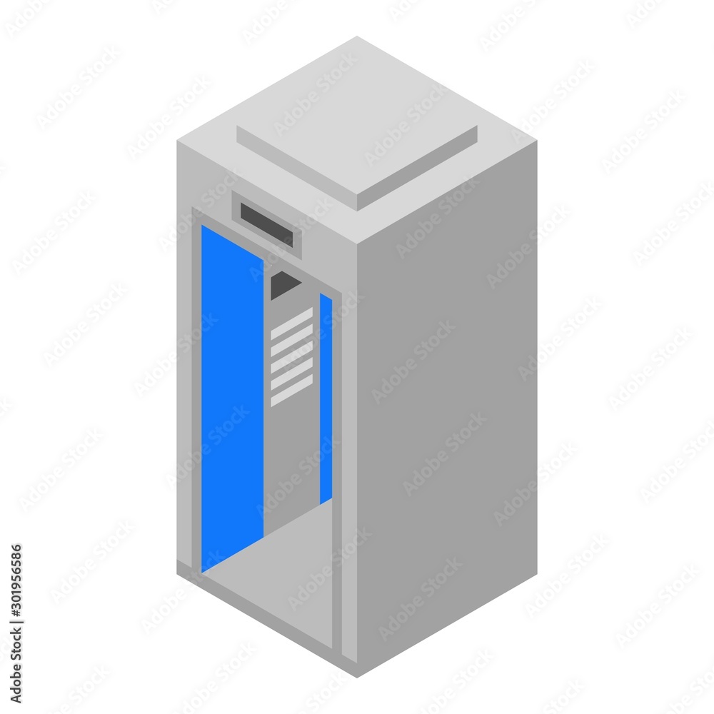 Elevator lift icon. Isometric of elevator lift vector icon for web design isolated on white background Elevator lift icon. Isometric of elevator lift vector icon for web design isolated on white background