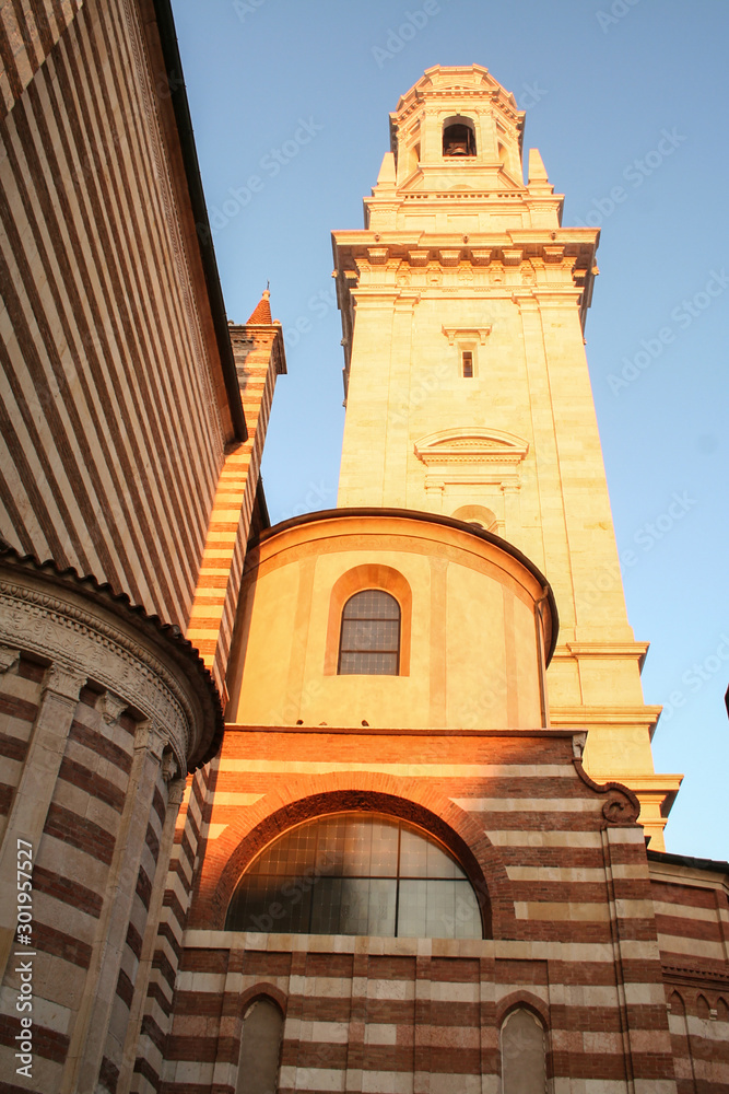 Verona dome in a winter sunny day