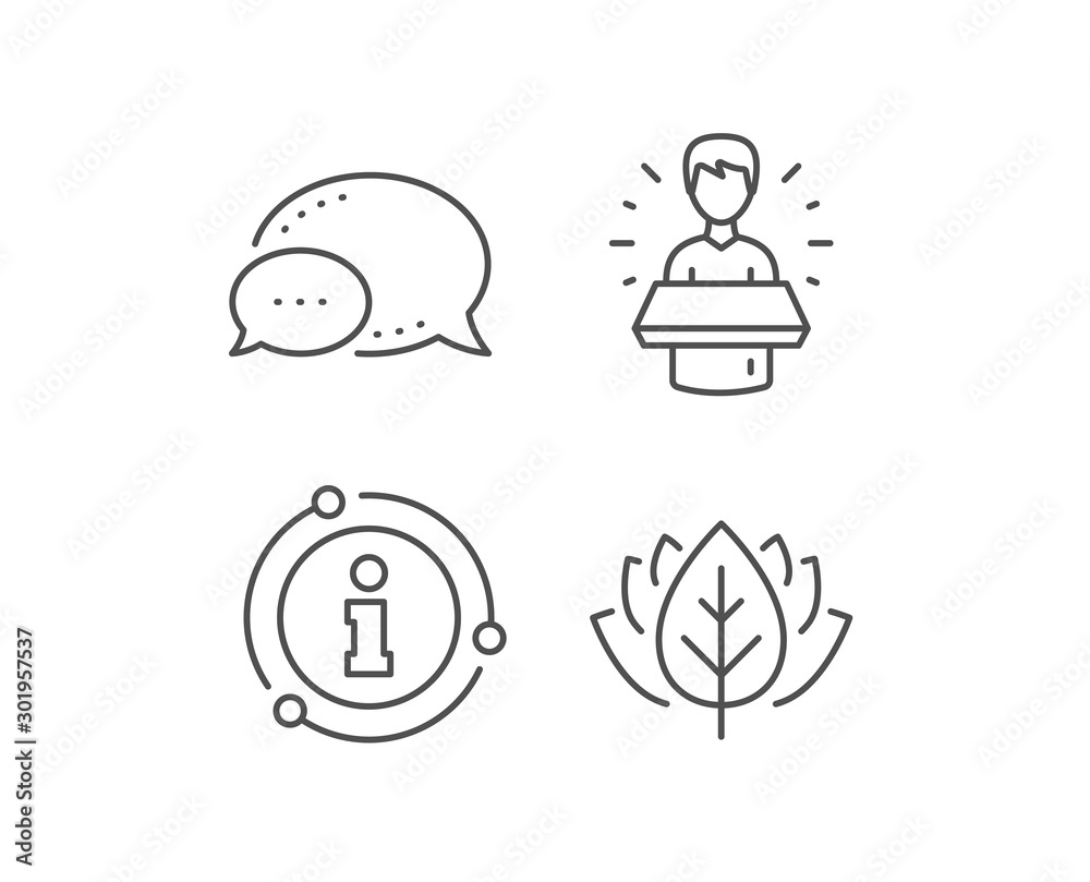 Brand ambassador line icon. Chat bubble, info sign elements. Man speaking sign. Advertisement symbol. Linear brand ambassador outline icon. Information bubble. Vector Brand ambassador line icon. Chat bubble, info sign elements. Man speaking sign. Advertisement symbol. Linear brand ambassador outline icon. Information bubble. Vector