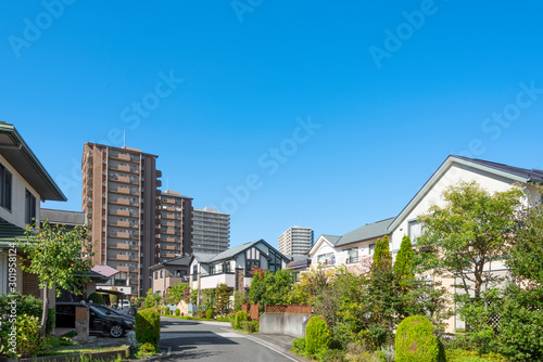 日本の住宅地　Japan's residential area, suburbs of Tokyo	