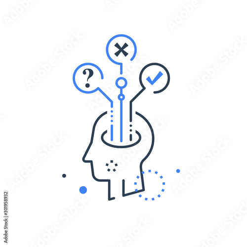 Decision making, mental trap, logical solution, critical thinking