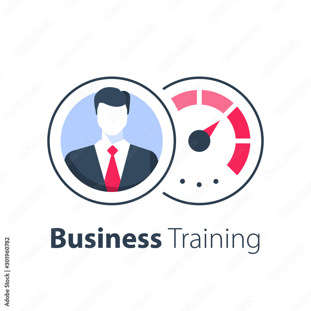 Business training, administration or project management,  career strategy, leadership concept, coaching or consulting
