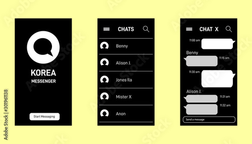 Kakao talk messenger Korean 
