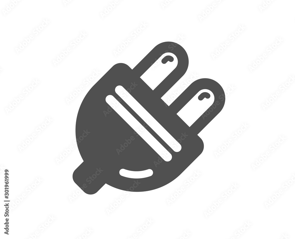 Energy sign. Electric plug icon. Electricity power symbol. Classic flat style. Simple electric plug icon. Vector Energy sign. Electric plug icon. Electricity power symbol. Classic flat style. Simple electric plug icon. Vector