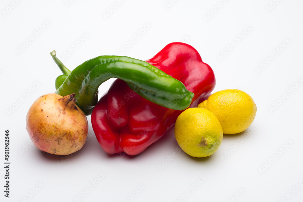 Frutas y hortalizas, verduras de dieta mediterránea; ricas en vitaminas muy saludables Frutas y hortalizas, verduras de dieta mediterránea; ricas en vitaminas muy saludables