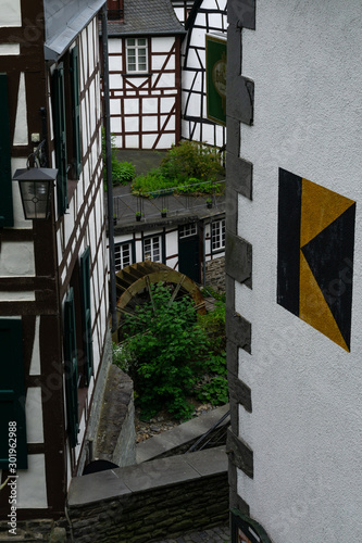 Monschau, medieval old town in Germany, north Eifel