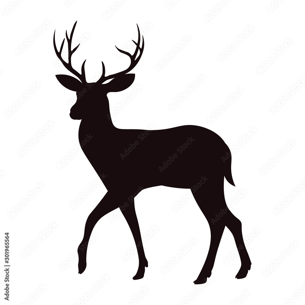 Fototapeta premium ilustracja wektorowa jelenia