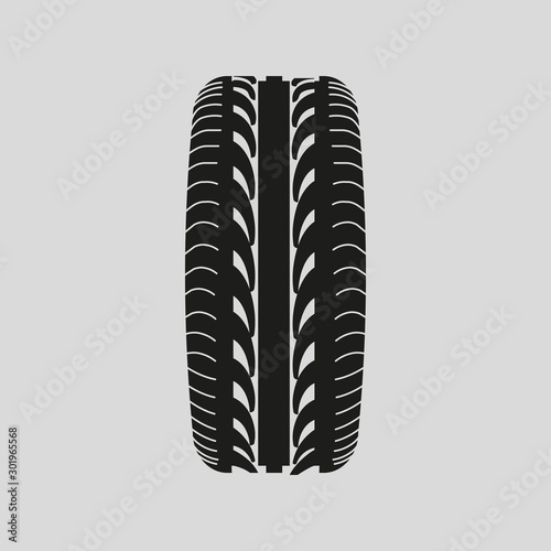 vector black terrain tyre symbol