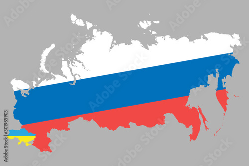 map Ukraine and Russia conflict