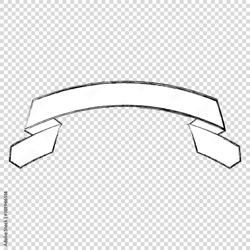 white ribbon banner on transparent background white ribbon banner on transparent background