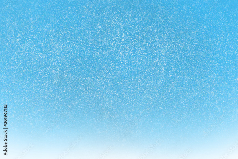 snow on blue background snow on blue background