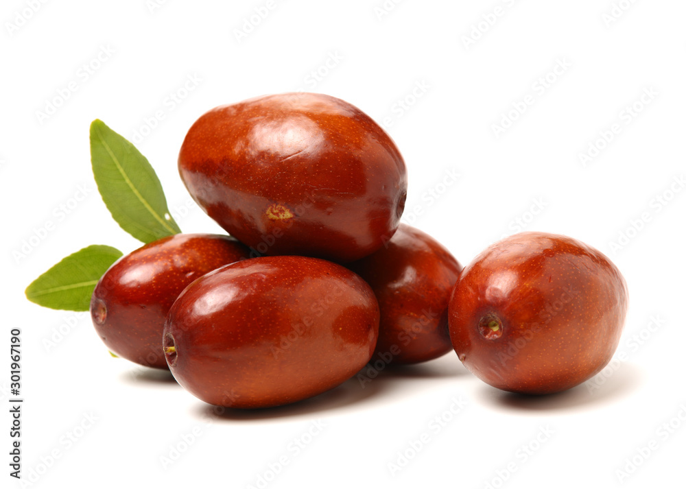 jujube or chinese date on white background jujube or chinese date on white background