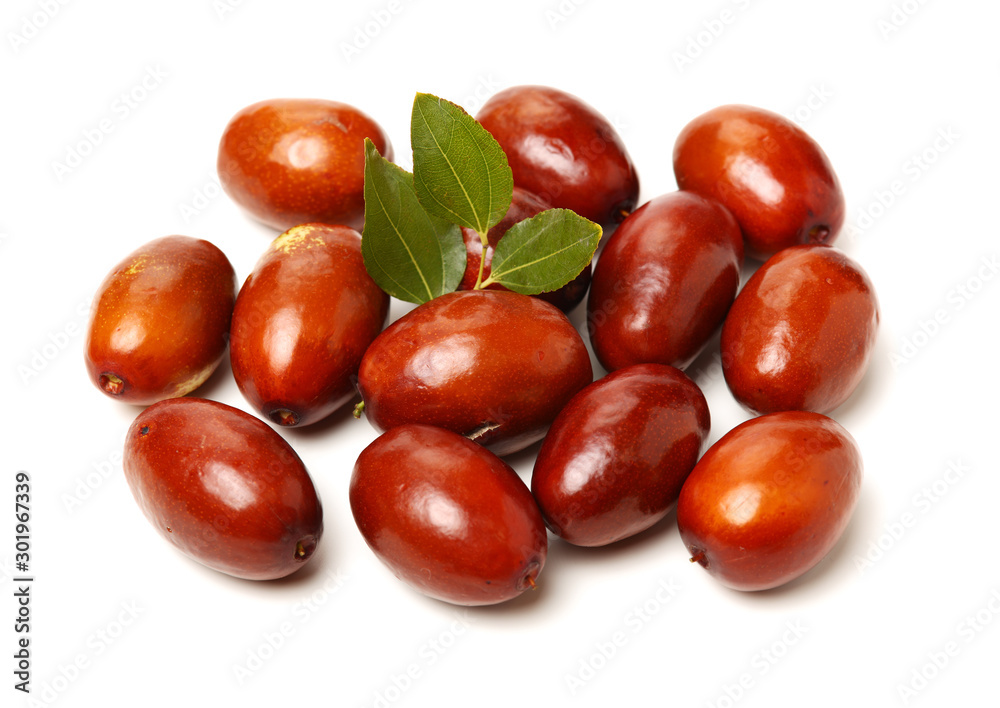 jujube or chinese date on white background jujube or chinese date on white background
