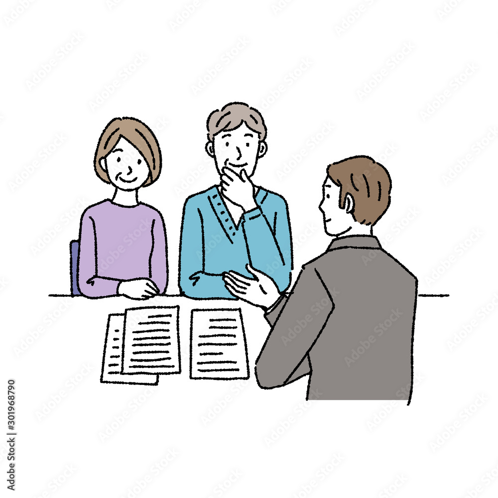 相談する中高年夫婦 イラスト Stock Vector Adobe Stock 相談する中高年夫婦 イラスト Stock Vector Adobe Stock
