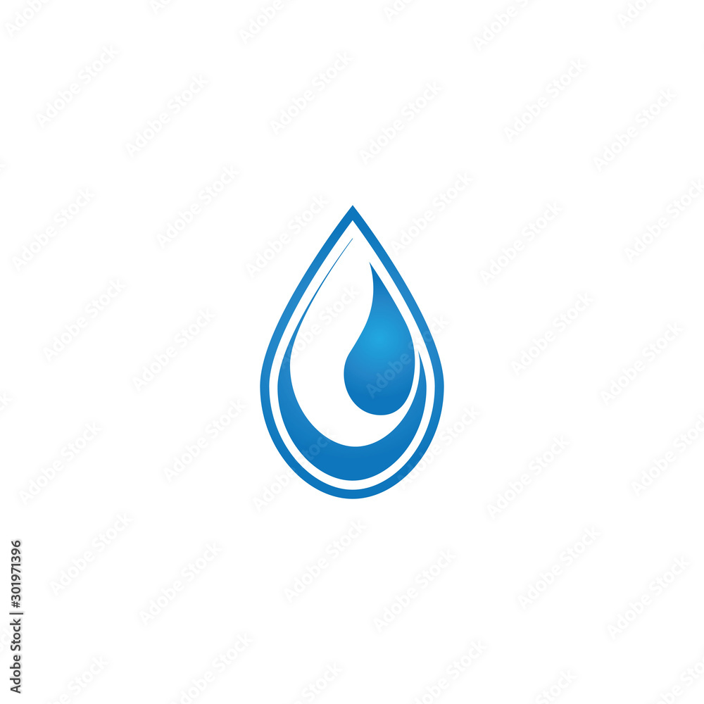 Water drop logo template illustration - Vector Water drop logo template illustration - Vector