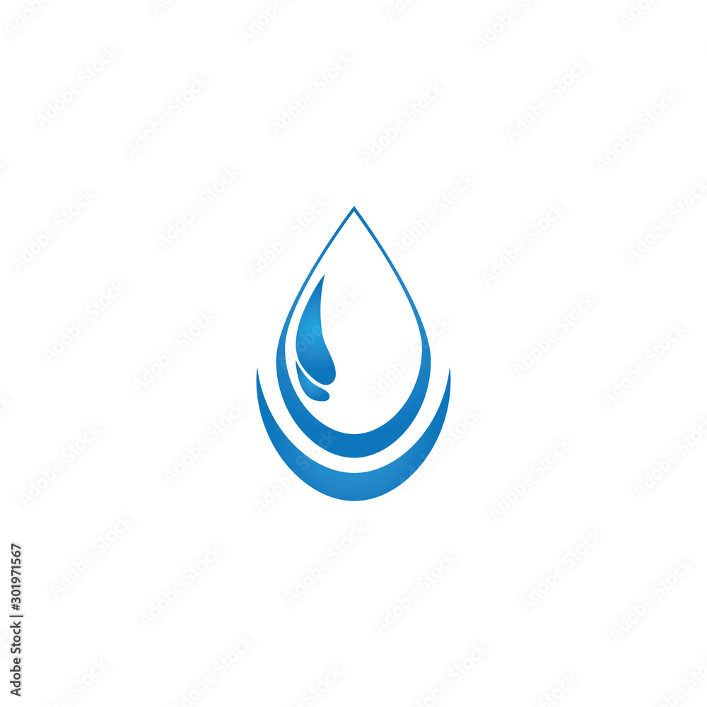 Water drop logo template illustration - Vector Water drop logo template illustration - Vector