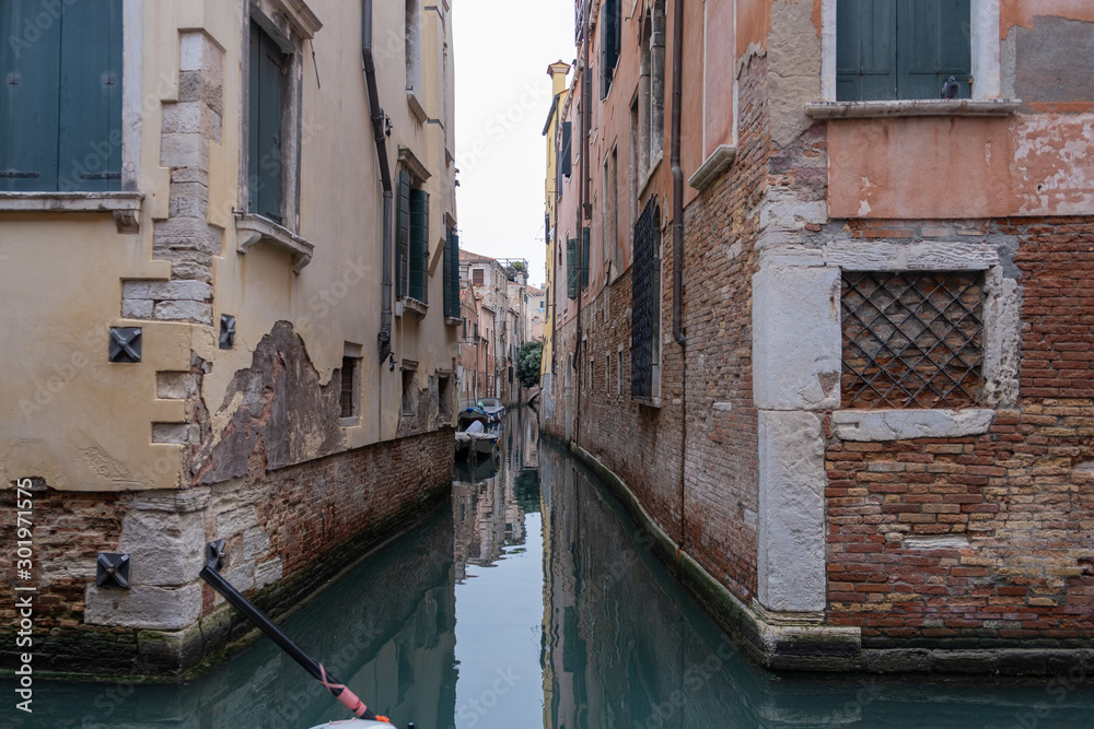 Street canal at Venice, Winter 2