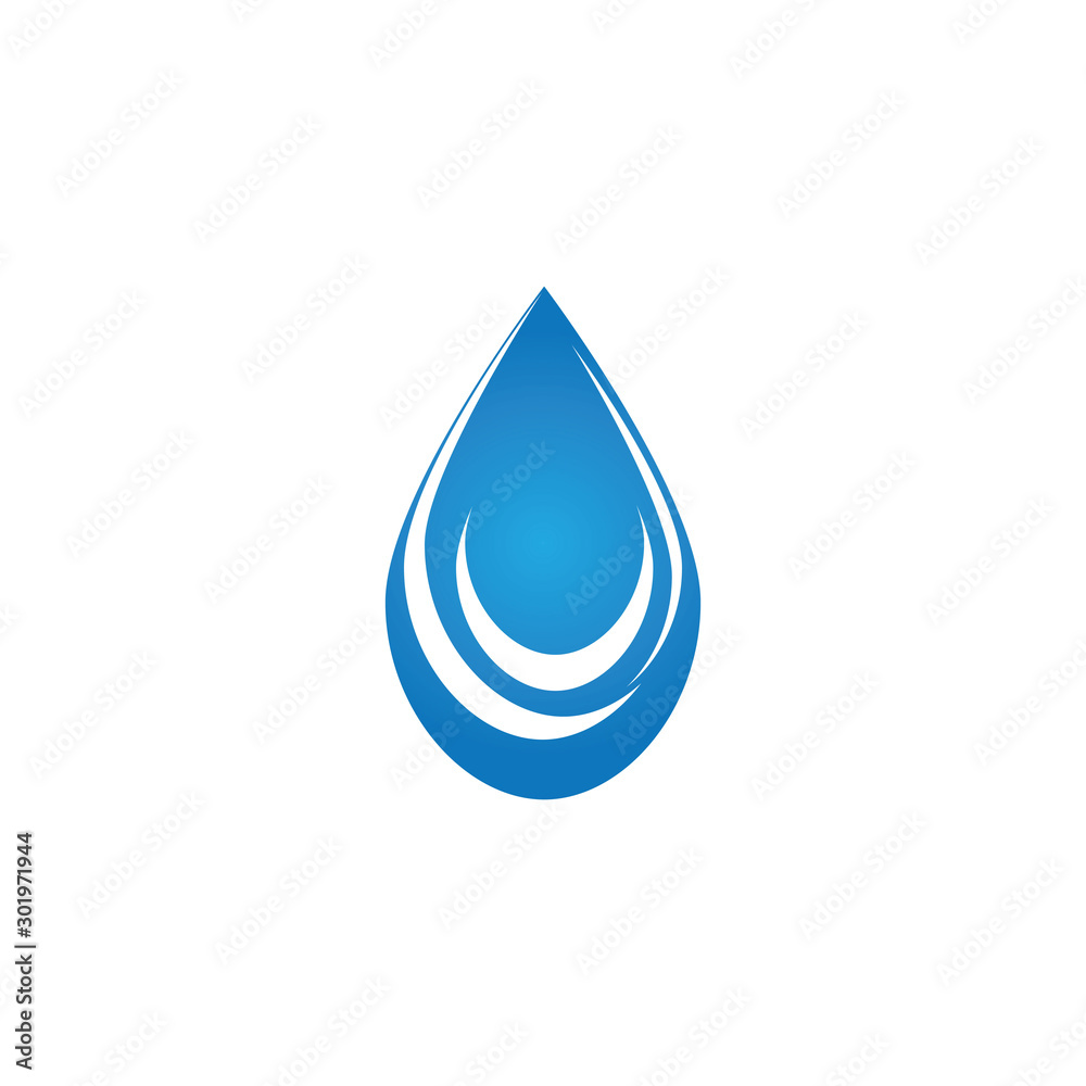 Water drop logo template illustration - Vector Water drop logo template illustration - Vector
