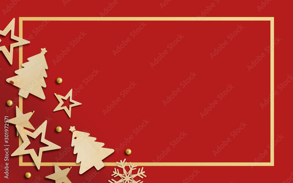 merry christmas and happy new year background with space for text