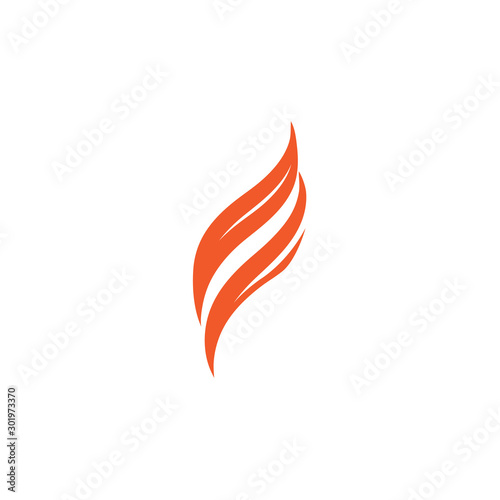 fire flame logo vector icon template