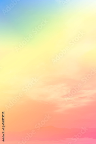 Soft Cloud sky subtle background pastel gradient color for sky cloud nature abstract background .