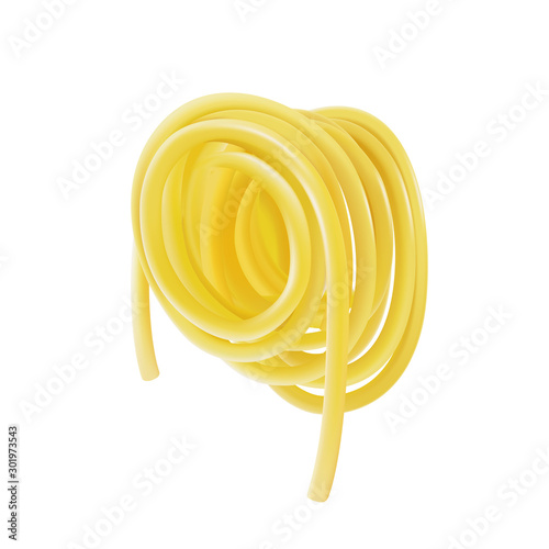 Spaghetti on a white background, blank for design and advertising. Vector