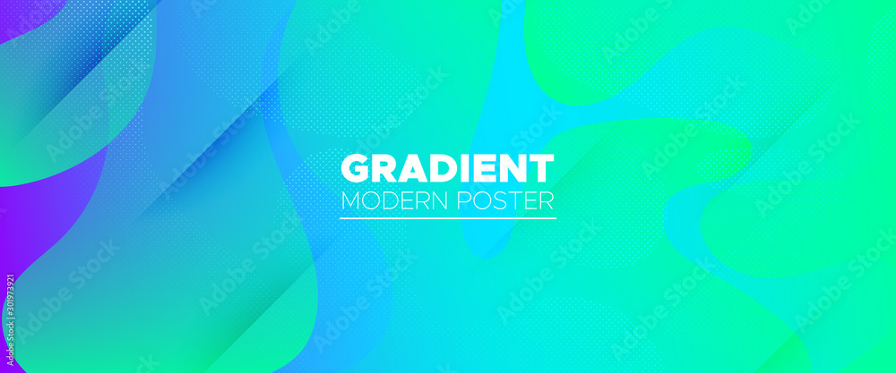 Green Abstract Background. Fluid Colorful. 3d Green Abstract Background. Fluid Colorful. 3d